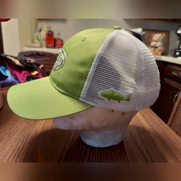 Mossy Oak Bright Green Neon Adjustable Mesh Structured Adult Baseball Cap - Picture 5 of 10